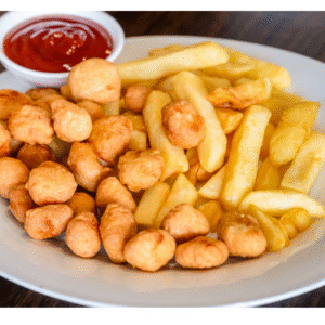 Chicken popcorn with chips