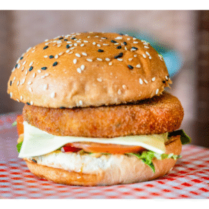 Veggie delight burger
